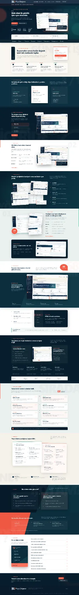 Yayına alınmış hazır web sitesi satış sayfası örneği